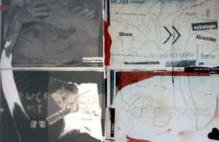 La palabras se las lleva el viento -técnica mixta y collage sobre tela - 59x83cms - Certamen de Pintura La Colmena, 2005 - Cerredo, Degaña.