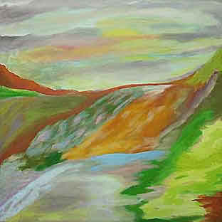ladera - &oacute;leo sobre lienzo, 70x70cm (2009)