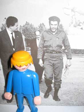 El hombrecito de playmobil con Che Guevara en Madrid