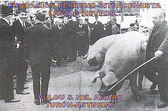 Vicente Fdez Alvarez (El Cuipu) en la Feria de Campo (Madrid) y Alfonso XIII,1929.