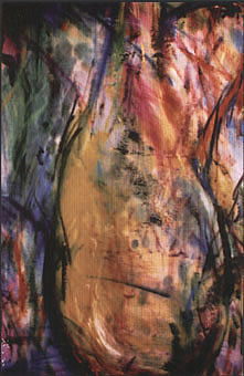 S/T (materia viva) - leo sobre lienzo, 90x55,5cms, 2002